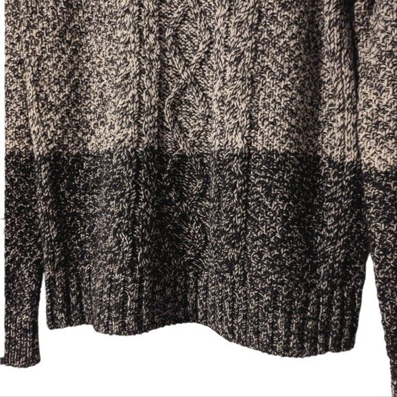 Vince Wool Yak Blend Turtleneck Chunky Cable Knit Ribbed Pullover Sweater - Picture 9 of 14